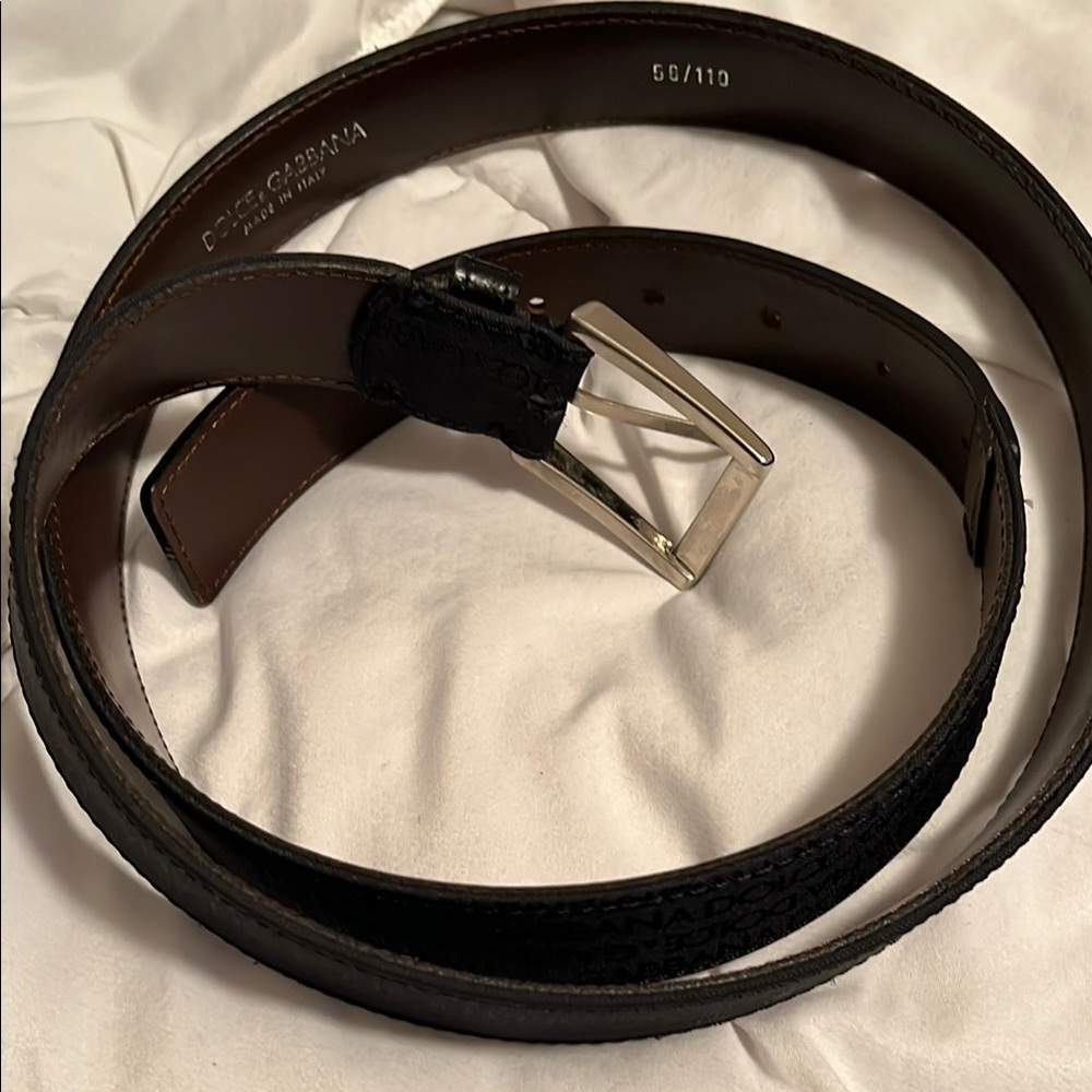 Dolce & Gabbana Black Belt size 56/110